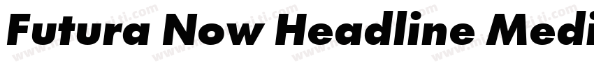 Futura Now Headline Medium字体转换